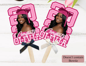 Custom Graduation Fans, Fat Head Cut Out Sign, Graduation 2026 Big Heads on a Stick, Class of 2026 Graduation Paddle, Party Favors