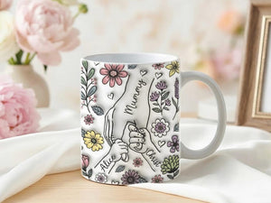 Personalized Mom Mug with Kids Names, Custom Mama Mug, Mother s Day Gift from Kids, Ceramic Coffee Cup