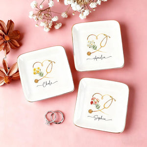 Custom Nurse Jewelry Dish, Nurse Graduation Gift, Custom Doctor Trinket Dish, Nurse Appreciation Gifts, Medical School Graduation Gifts