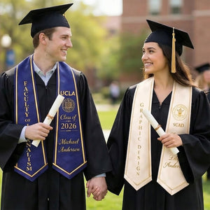 Custom Graduation Stole, Personalized Name Class Year, College Major Sash, Graduation Scarf, Students Ceremony Keepsake