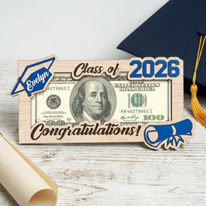 Graduation Money Holder Personalized,Graduation Gift,Class of 2026,High School Graduation,Gift for Graduates,High School Senior