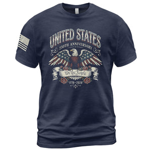 Retro 250th Anniversary of The United States Shirt, USA Independence Day T shirt, Semiquincentennial 1776 2026, American Flag Patriots Gifts