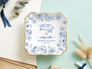 2026 Graduation Gift,Personalized Graduation Jewelry Dish,Class of 2026 Gift,Graduation Trinket Dish,Graduation Party Gift,Memorial Gift