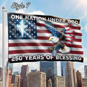 250 Years Freedom USA Flag, 1776 2026 Eagle Betsy Ross Grommet Flag, Multiple Style American History Patriotic Banner, Outdoor Wall Decor