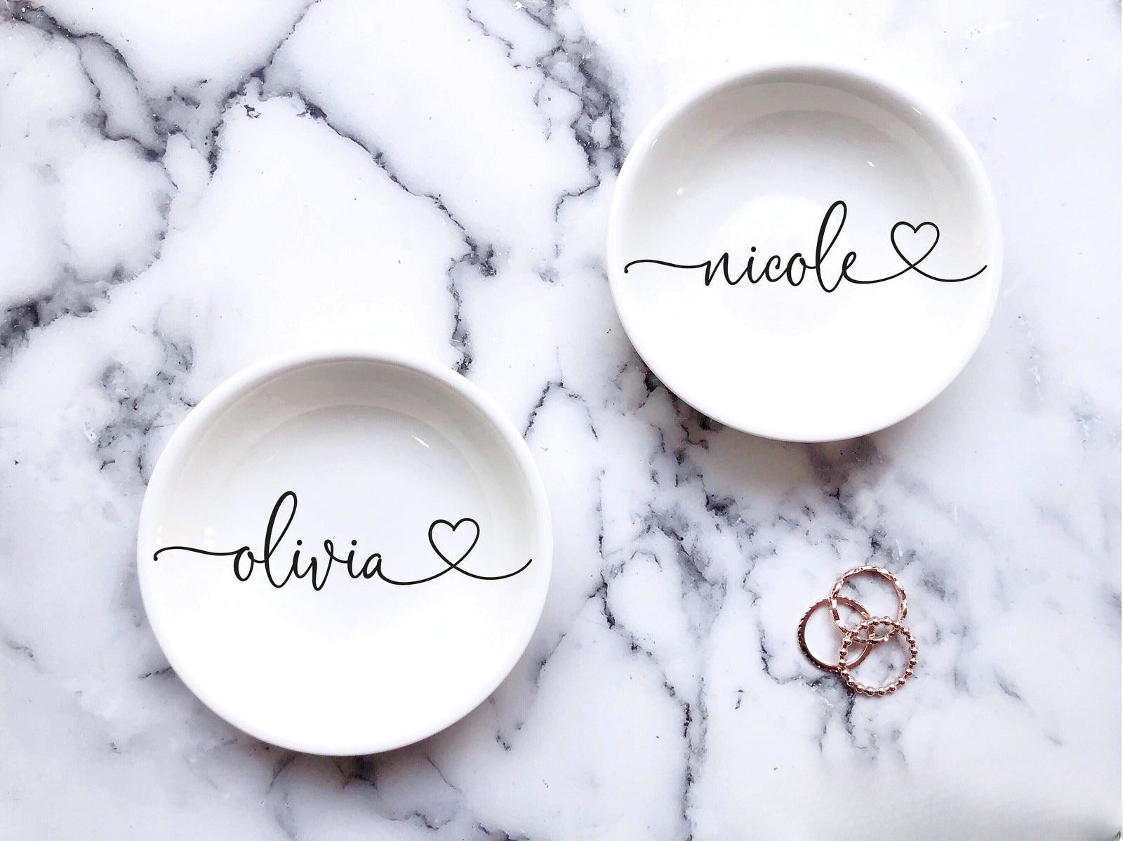 Personalized Jewelry Dish, Birthday Gift for Her, Custom Trinket Dish, Gift for Mom, Bridesmaids Wedding Gifts, Granddaughter Gifts Grandma