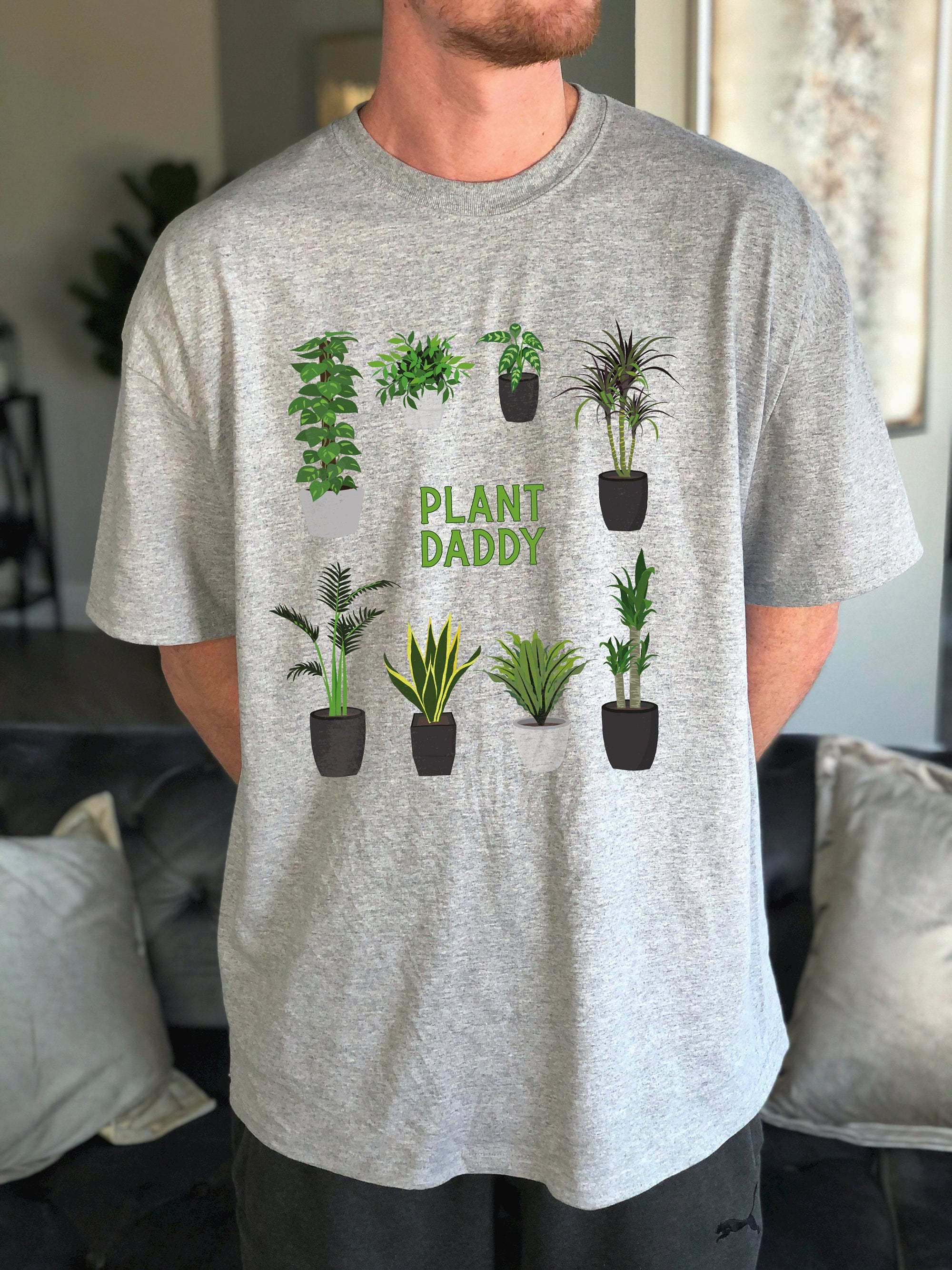 Plant Daddy Shirt Plant Dad Shirt Father's Day Personalized Apparel For Papa, Dad, Grandpa Father's Day Gift
