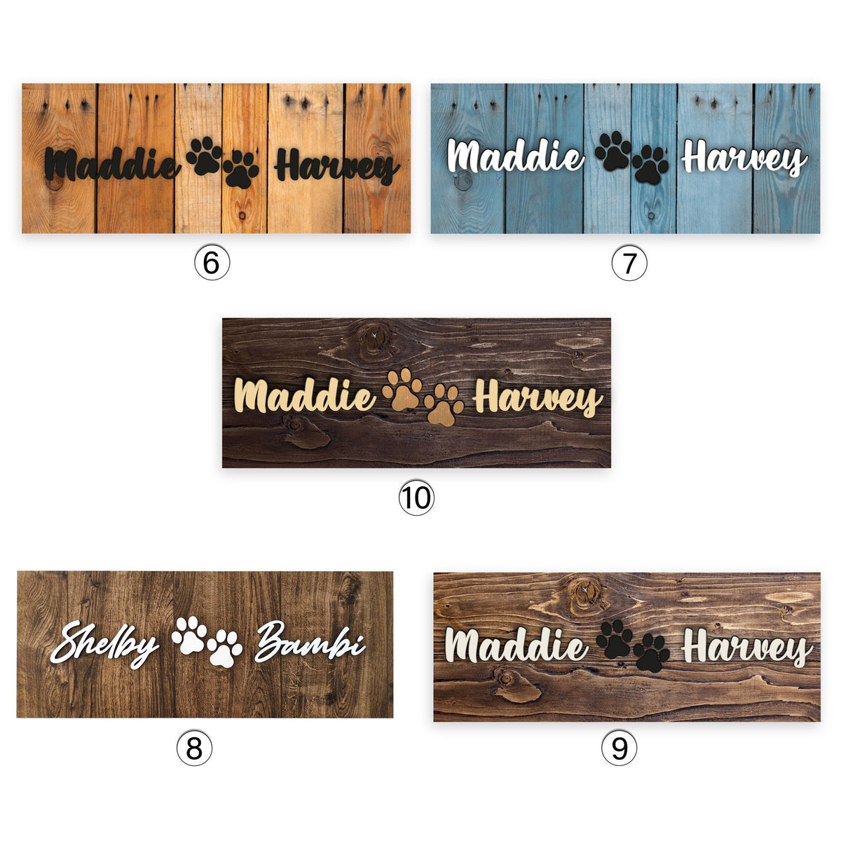 Personalized Dog Cat Wood Name Sign for Two Pet Sign Gift Home Decor for Cats Dogs Pet Raised Name Sign Puppy Gift Kitty Gift Cat Gift