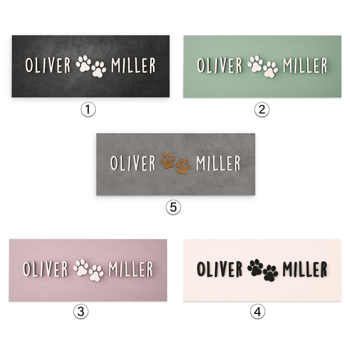 Personalized Dog Cat Wood Name Sign for Two Pet Sign Gift Home Decor for Cats Dogs Pet Raised Name Sign Puppy Gift Kitty Gift Cat Gift
