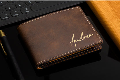 Wallet Dad Gift, Men's Wallet, Custom Monogrammed Wallet, Personalized Wallet, Gift For Him, Groomsman Gift