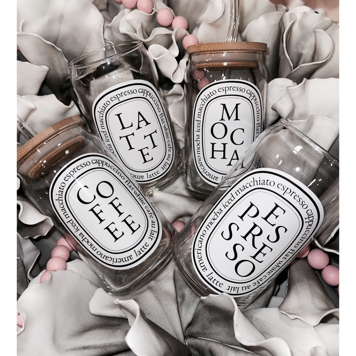 Coffee Glass | Beer Can Glass | Iced Coffee Glass | Aesthetic Coffee Cup | Boho Coffee Glass | Chic Iced Coffee Glass | Aesthetic Coffee Bar