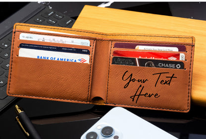 Wallet Dad Gift, Men's Wallet, Custom Monogrammed Wallet, Personalized Wallet, Gift For Him, Groomsman Gift