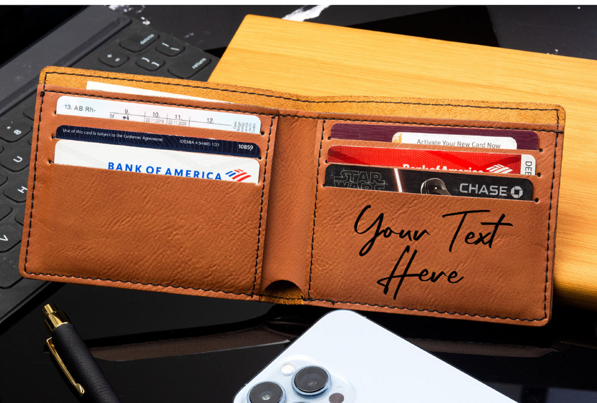 Wallet Dad Gift, Men's Wallet, Custom Monogrammed Wallet, Personalized Wallet, Gift For Him, Groomsman Gift