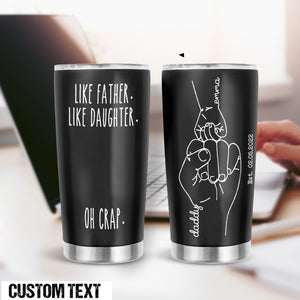 Personalized Gifts for Dad From Daughter, Funny Fathers Day Gift, Dad Tumbler, Fathers Day Tumbler, Custom Tumbler, Daughter to Father Gift