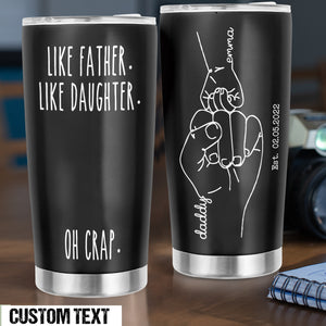 Personalized Gifts for Dad From Daughter, Funny Fathers Day Gift, Dad Tumbler, Fathers Day Tumbler, Custom Tumbler, Daughter to Father Gift