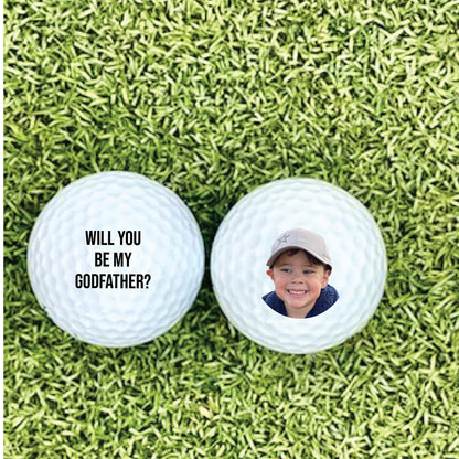 Custom Golf Balls | Personalized Gifts | Godfather Gifts | Godfather Proposal | Golf Gift | Groomsmen Gifts | Officiant Proposal