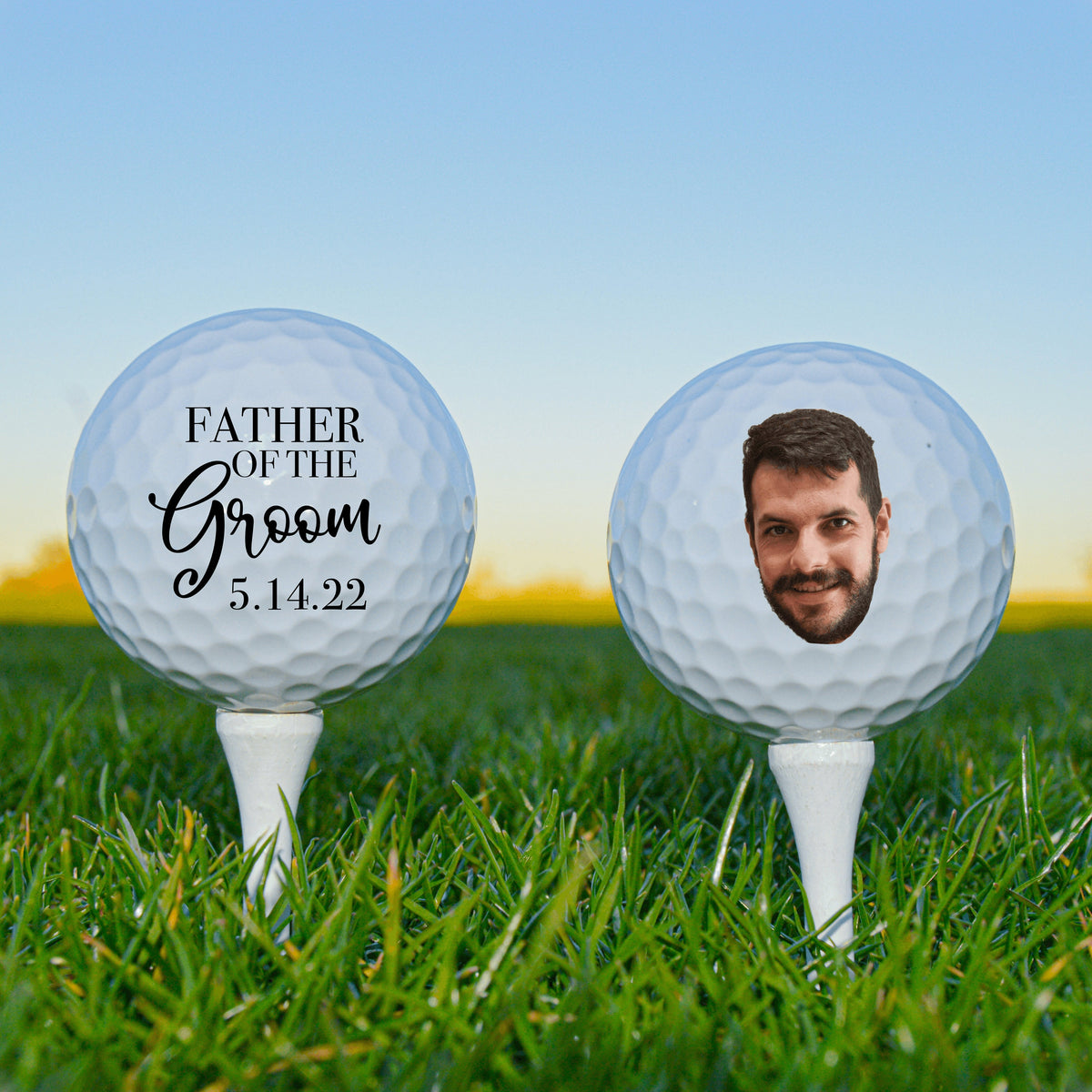 Father of the Groom Gift, Custom Golf Ball, Wedding Golf Ball, Gift For Dad, Wedding Favors, Father of the Bride, Wedding Party Brother Gift