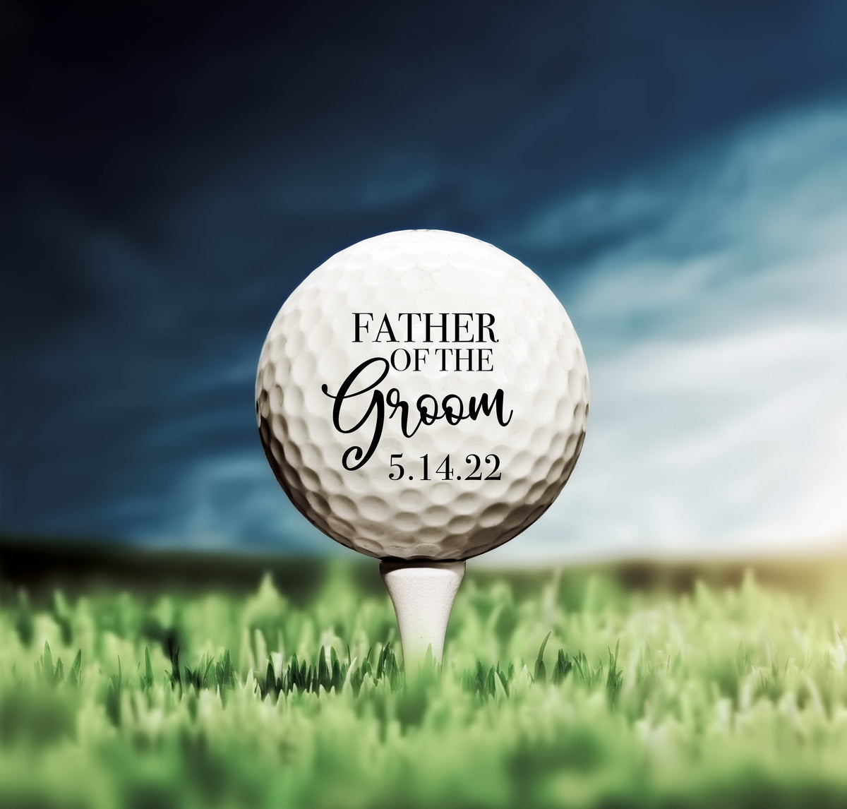 Father of the Groom Gift, Custom Golf Ball, Wedding Golf Ball, Gift For Dad, Wedding Favors, Father of the Bride, Wedding Party Brother Gift
