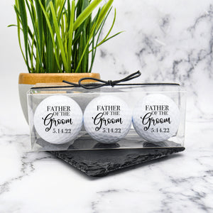 Father of the Groom Gift, Custom Golf Ball, Wedding Golf Ball, Gift For Dad, Wedding Favors, Father of the Bride, Wedding Party Brother Gift