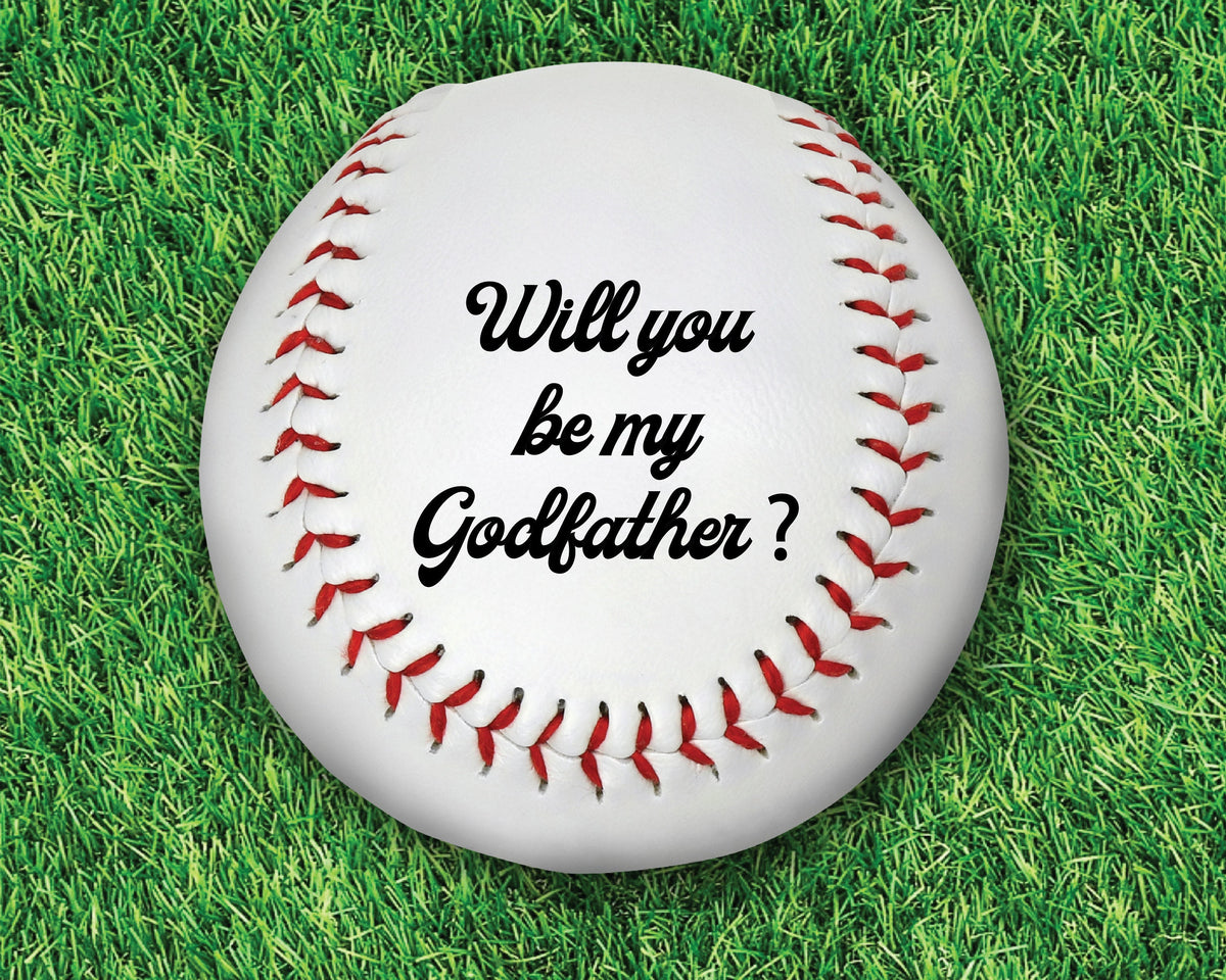 Godfather Proposal | Will you Be My Godfather | Baseball Gifts | Coach Gift | Fathers Day Gifts | Baseball Gifts | Custom Photo Baseball