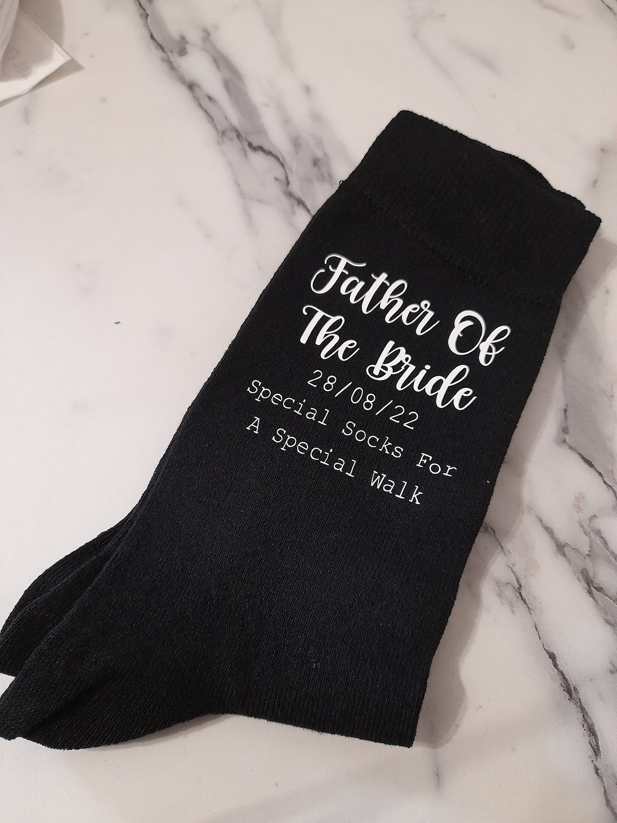Father of The Bride Socks - Special Socks for a Special Walk - Father of the Bride Personalised - Wedding Party - Personalized