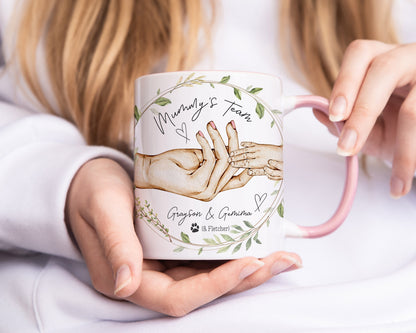 PERSONALISED Mummy's Team Mug Gift, Mummy Mothers Day Day Gift For Her, Mug Gift For Her, Mum Birthday Mug, Mothers Day Gift for Mummy