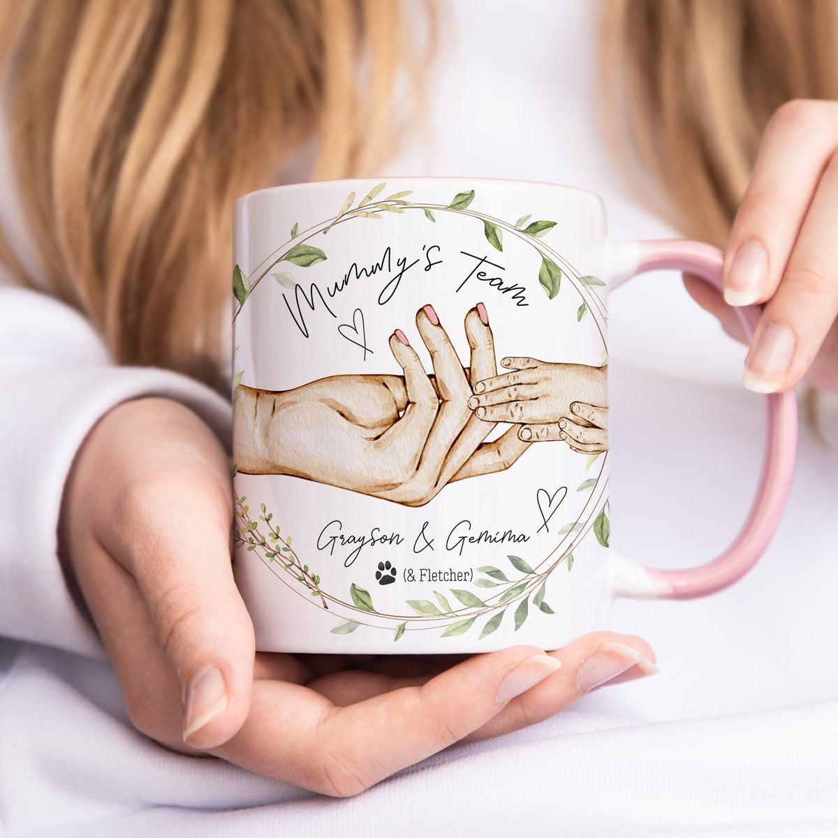 Personalized Mummy's Team Mug Gift, Mummy Mothers Day Day Gift For Her, Mug Gift For Her, Mum Birthday Mug, Mothers Day Gift for Mummy