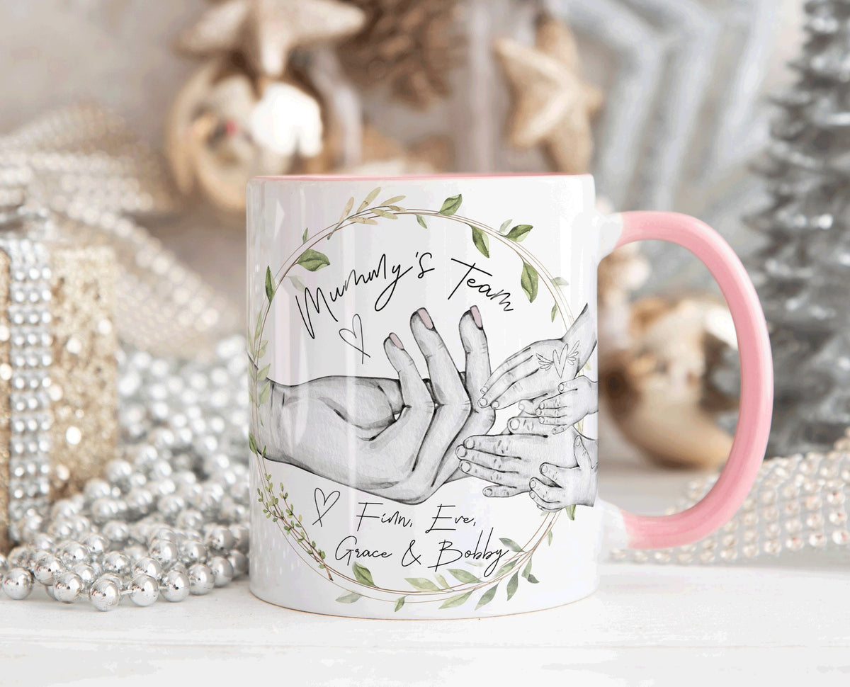 PERSONALISED Mummy's Team Mug Gift, Mummy Mothers Day Day Gift For Her, Mug Gift For Her, Mum Birthday Mug, Mothers Day Gift for Mummy
