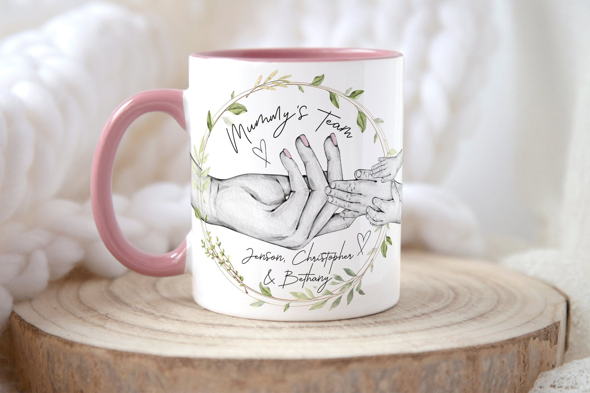 PERSONALISED Mummy's Team Mug Gift, Mummy Mothers Day Day Gift For Her, Mug Gift For Her, Mum Birthday Mug, Mothers Day Gift for Mummy