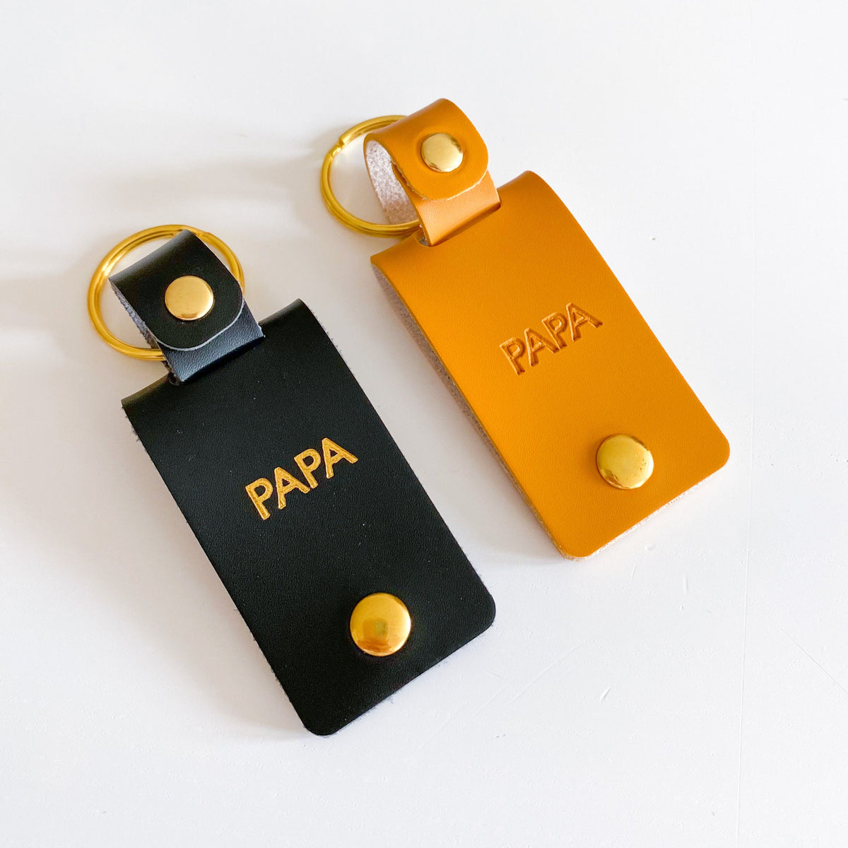 Personalised Daddy Photo Keyring, Vegan Leather Photo Keychain, Father's Day gift for him, Birthday Christmas gift for dad father