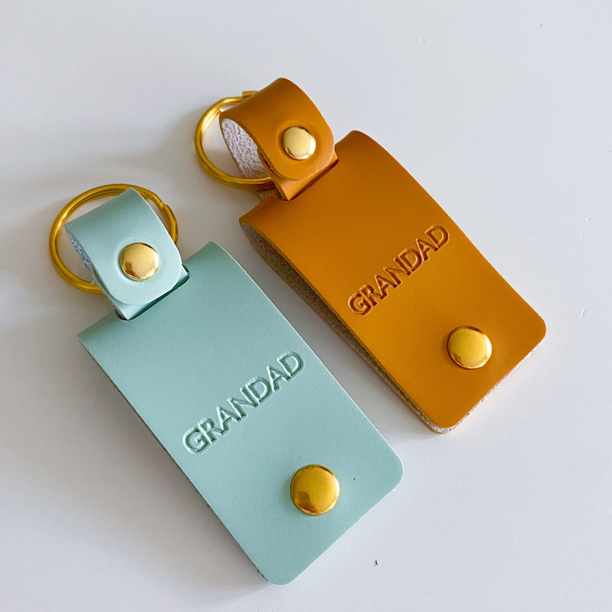 Personalised Daddy Photo Keyring, Vegan Leather Photo Keychain, Father's Day gift for him, Birthday Christmas gift for dad father