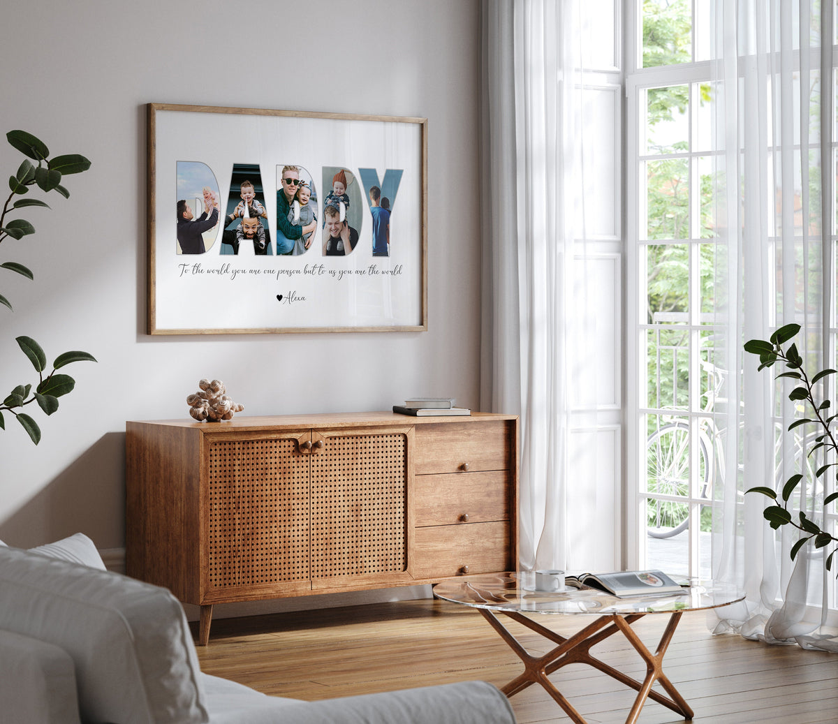 Daddy Photo Collage, Customized Father's Gift, Gift For Dad, Personalized Gift for Dad, First Father's Day Gift, Dad Gift from Son Daughter