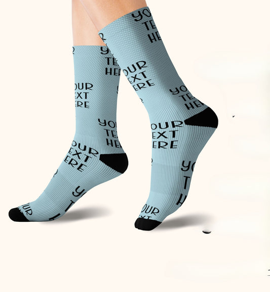 Text On Socks, Text Socks For Men And Women Birthday Gift, Your Text Here, Custom Text Socks, Customized Socks, Personalized Words Here