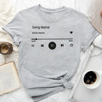 Custom Song Name Shirt Gift For Birthday, Custom Artist Name Shirt, Custom Song Name T-Shirt, Favorite Song Tee, Custom Favorite Artist Tee