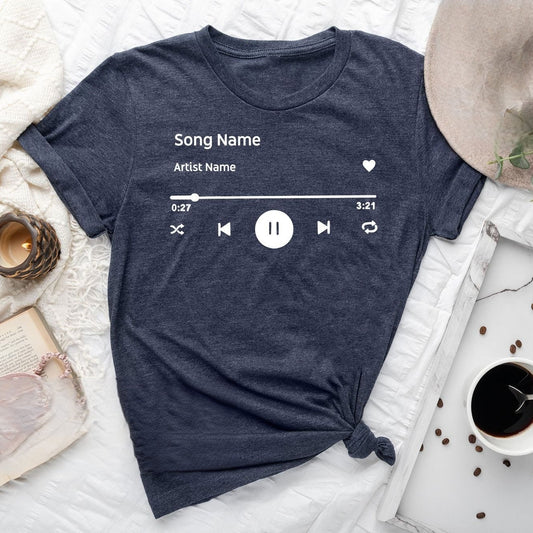Custom Song Name Shirt Gift For Birthday, Custom Artist Name Shirt, Custom Song Name T-Shirt, Favorite Song Tee, Custom Favorite Artist Tee