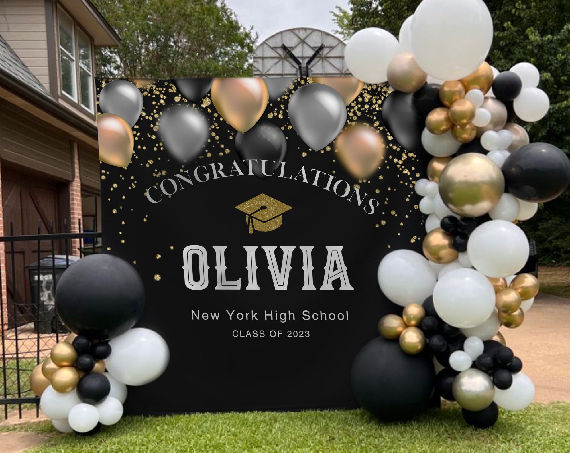 Graduation Backdrop 2025, Graduation Photo Backdrop, Class of 2025 Photo Booth Backdrop, Celebration Banner for Prom Party