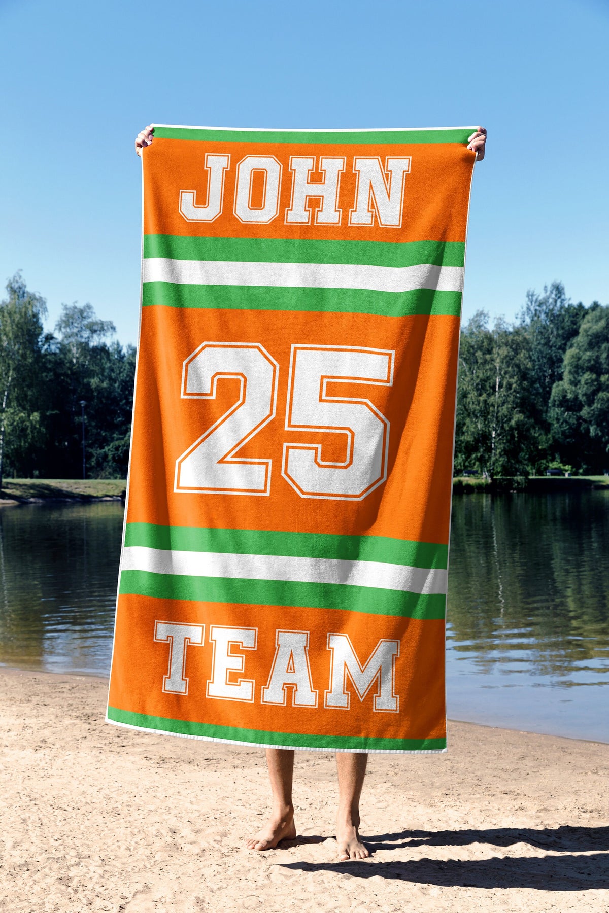 Personalized sport beach towel, custom team beach towel, custom sport beach towel, custom beach towel for teams, baseball beach towel