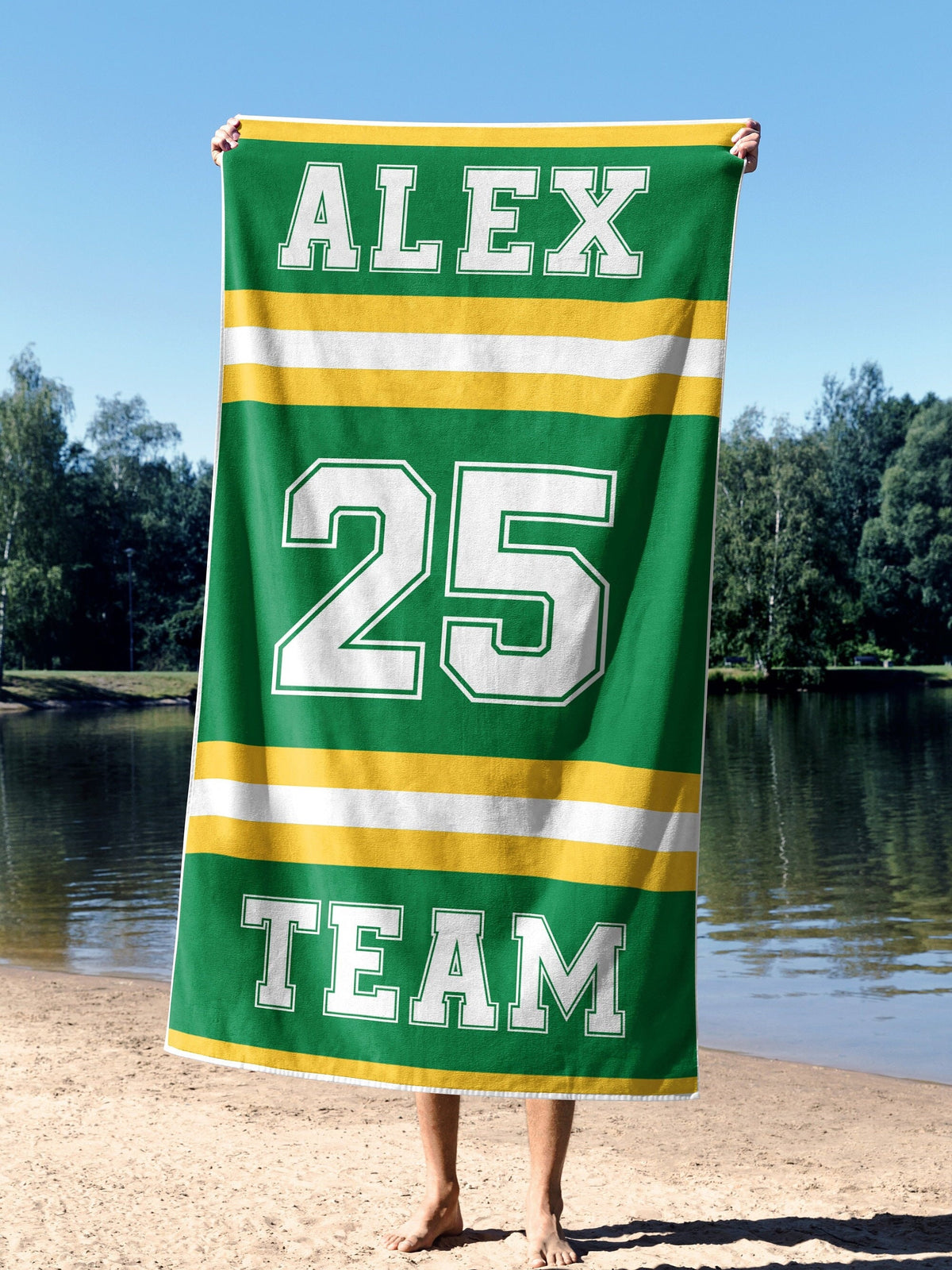 Personalized sport beach towel, custom team beach towel, custom sport beach towel, custom beach towel for teams, baseball beach towel