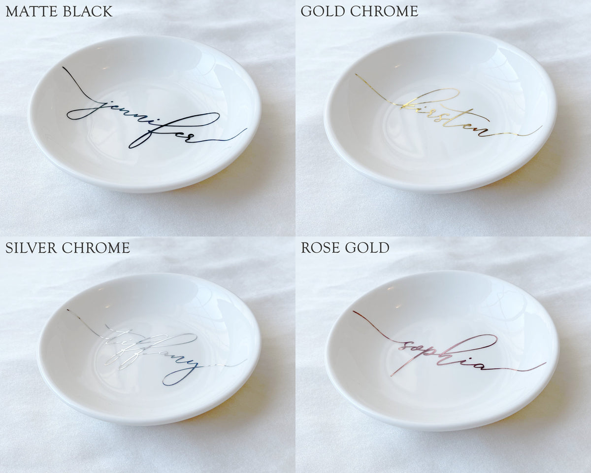 Personalized Jewelry Dish, Bridesmaid Gifts, Engagement Ring Dish, Birthday Gift for Her, Graduation Gift, Bridal Shower Gift, Gift for Mom