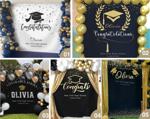 Graduation Backdrop 2025, Graduation Photo Backdrop, Class of 2025 Photo Booth Backdrop, Celebration Banner for Prom Party