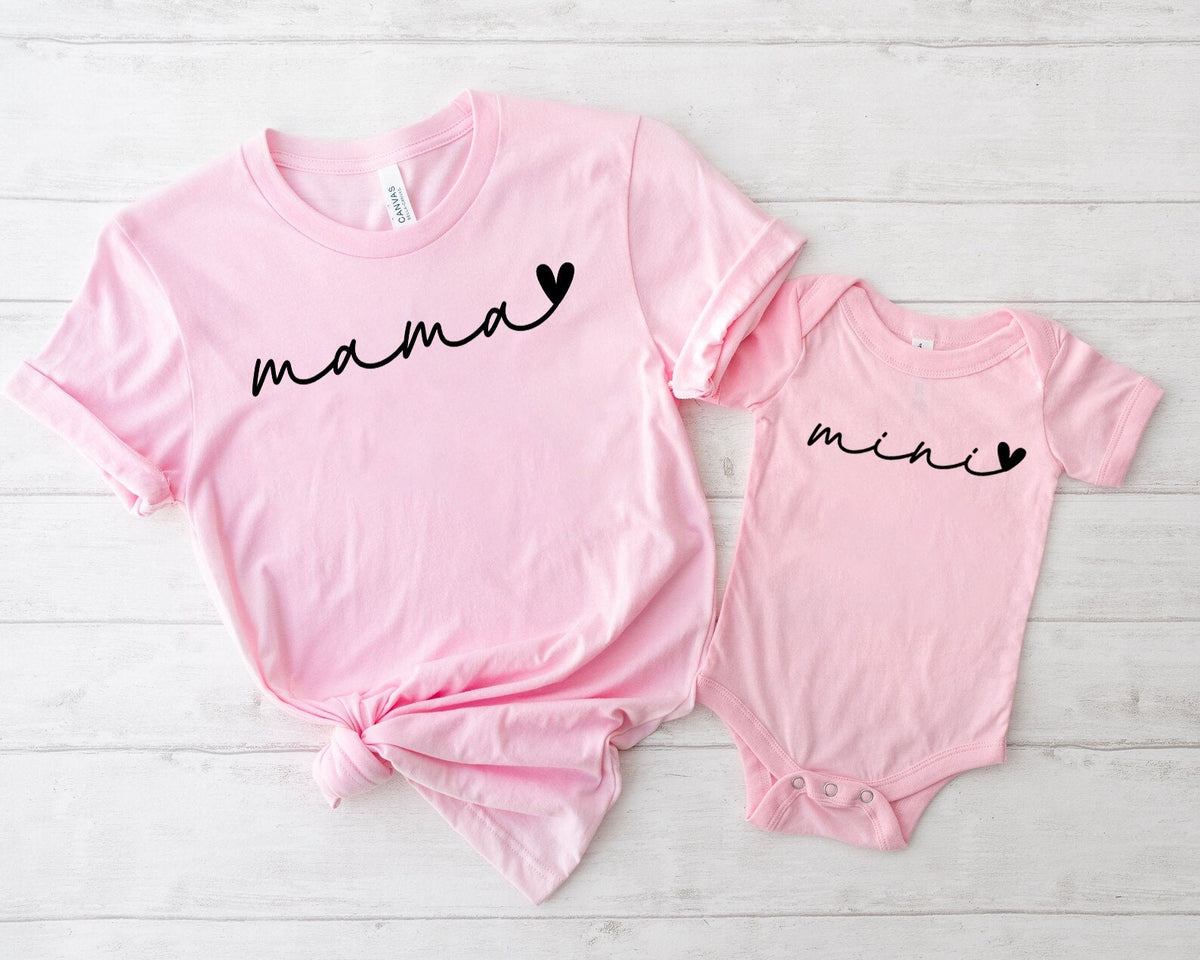 Mama Mini Shirt, Matching Mommy and Me Shirt,mama mini shirt, mama mini matching, mama baby outfit, mama shirt, mothers day shirt,mommy & me