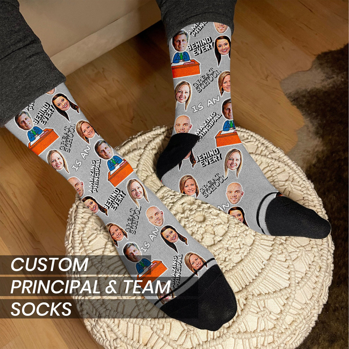 Principal Gift Custom Socks: Unique Retirement and Welcome Gifts for New and Assistant Principals, Perfect for School Coworkers