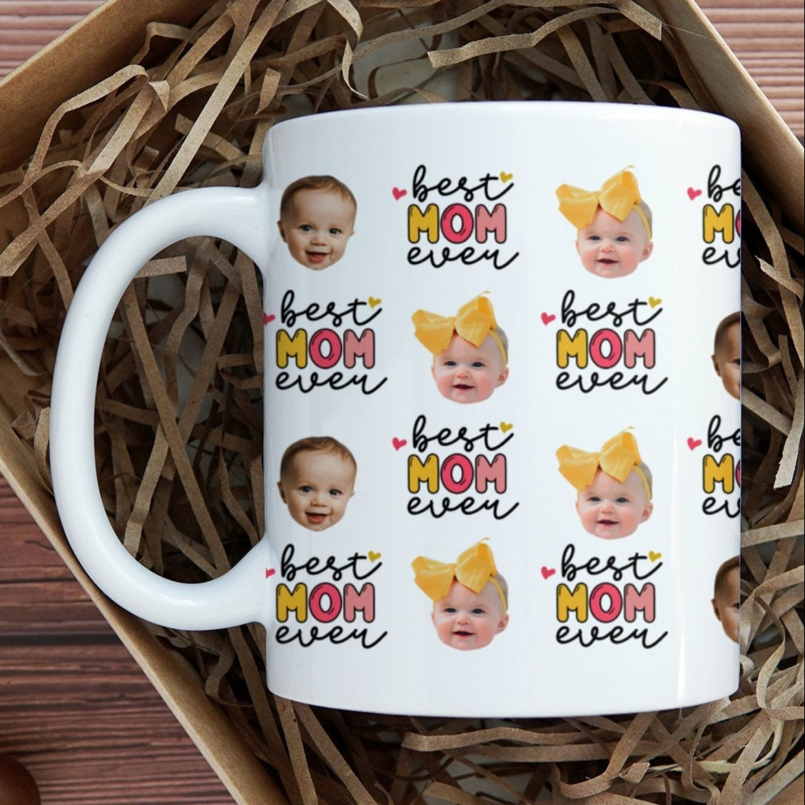 Personalized Best Mom Ever Photo Mug, Gift for Mom, Personalized Photo Mug, Baby Face Mug, Gift for Mother s Day