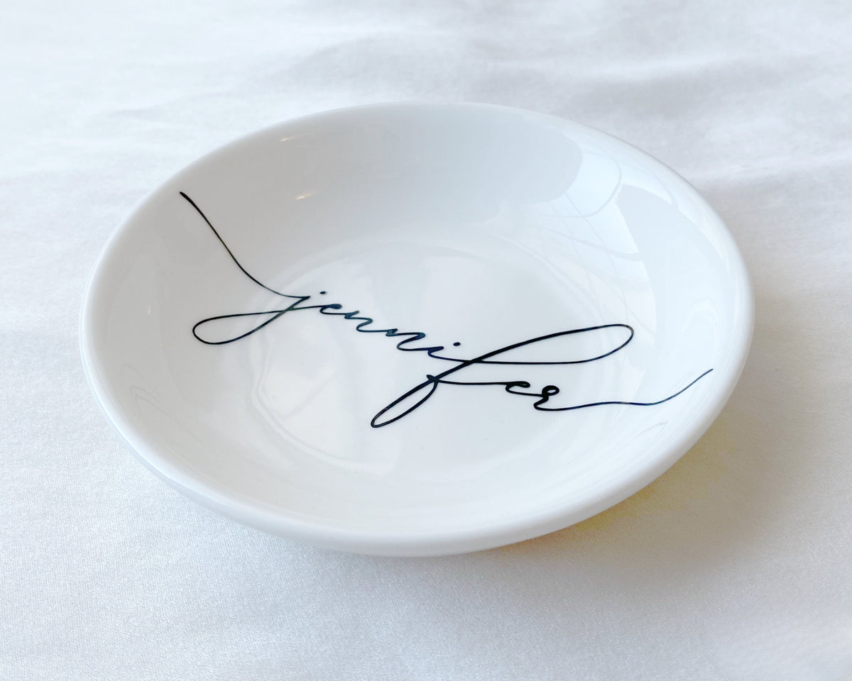 Personalized Jewelry Dish, Bridesmaid Gifts, Engagement Ring Dish, Birthday Gift for Her, Graduation Gift, Bridal Shower Gift, Gift for Mom