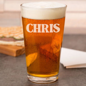Happy Retirement - Custom Pint Glass Engraved Beer Glass - Personalized Retirement Gifts for Him, Gifts for Her