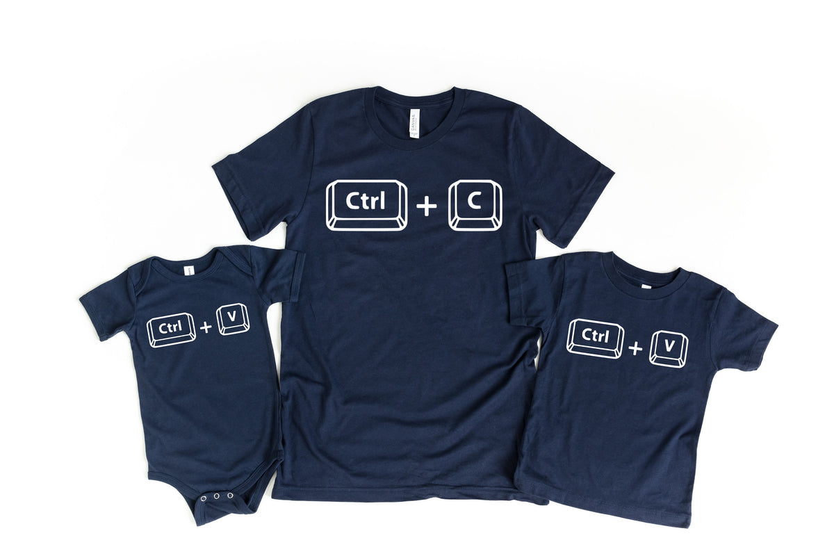 Copy Paste Shirt, Matching Shirts, Ctrl C Shirt, Ctrl V Shirt, Family Shirts, Fathers Day Shirt, Fathers Day Gift, Father Son Shirts