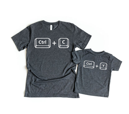 Copy Paste Shirt, Matching Shirts, Ctrl C Shirt, Ctrl V Shirt, Family Shirts, Fathers Day Shirt, Fathers Day Gift, Father Son Shirts