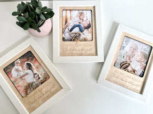 Birthday gift for dad - You're the best! Wooden picture with personalized photo. Thank you dad, Father's Day gift for dad