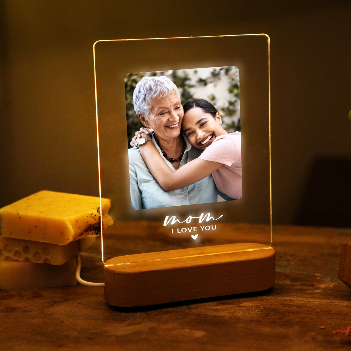 Photo Night Light for Mother's Day Gift - Gift for Mom - Mother Gift - Best Mom Ever - First Mothers Day - Picture Gift Ideas - Mommy Gifts