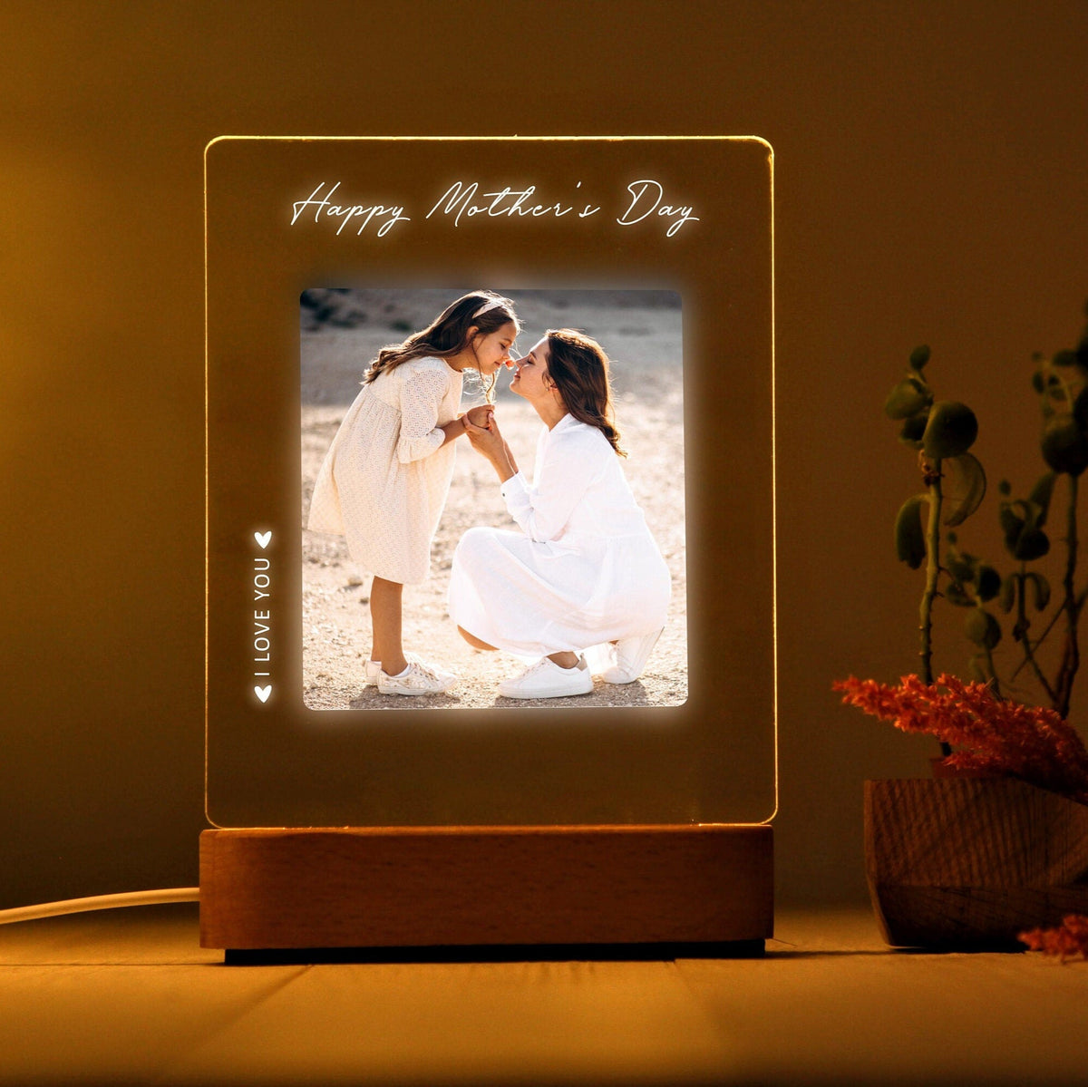 Photo Night Light for Mother's Day Gift - Gift for Mom - Mother Gift - Best Mom Ever - First Mothers Day - Picture Gift Ideas - Mommy Gifts