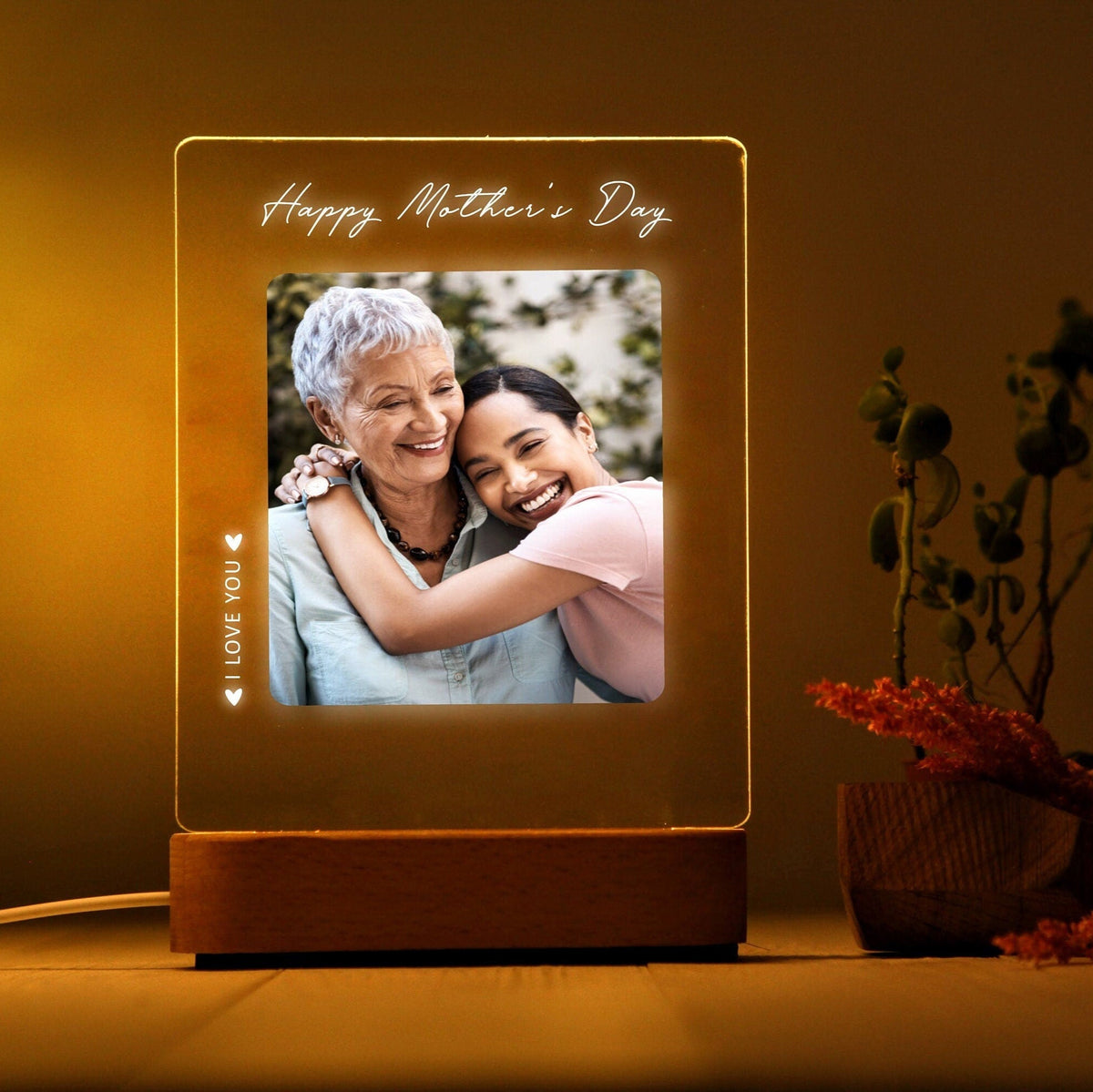 Photo Night Light for Mother's Day Gift - Gift for Mom - Mother Gift - Best Mom Ever - First Mothers Day - Picture Gift Ideas - Mommy Gifts